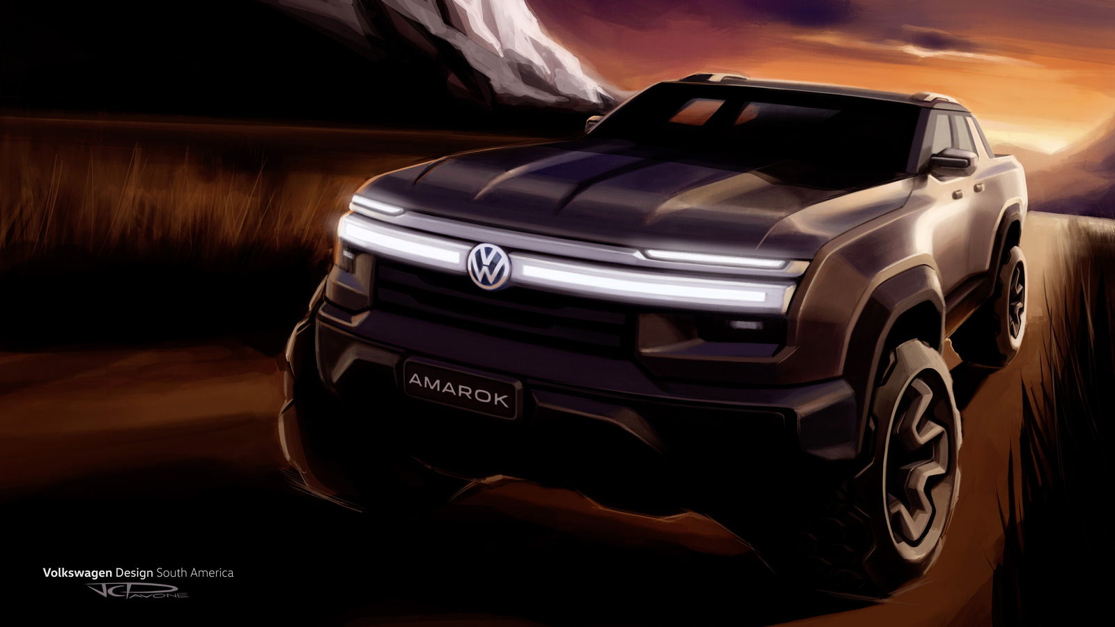 2027 VW Amarok - design sketch